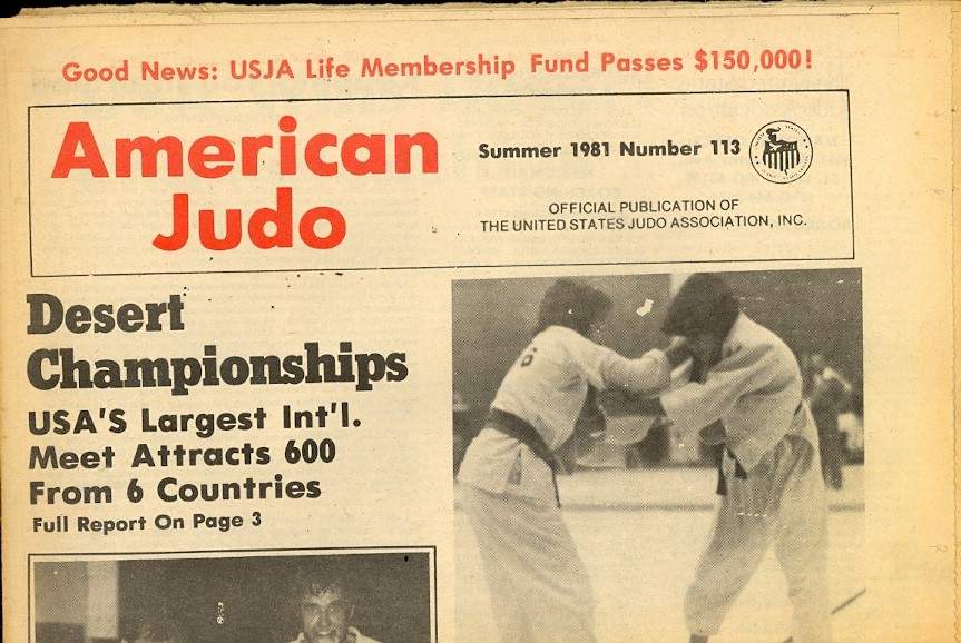 Summer 1981 American Judo Newspaper